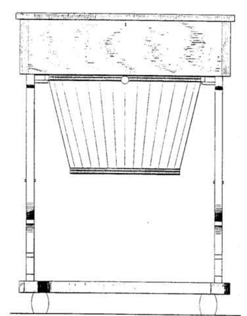 MBT Biedermeier handwerktafeltje - Bouwtekening Schaal 1 : N/A (45.45.003)