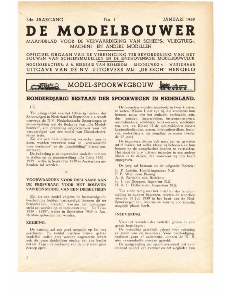 De Modelbouwer 95.39.001 Jahrgang "Der Modellbauer" Ausgabe : 39.001 (PDF)
