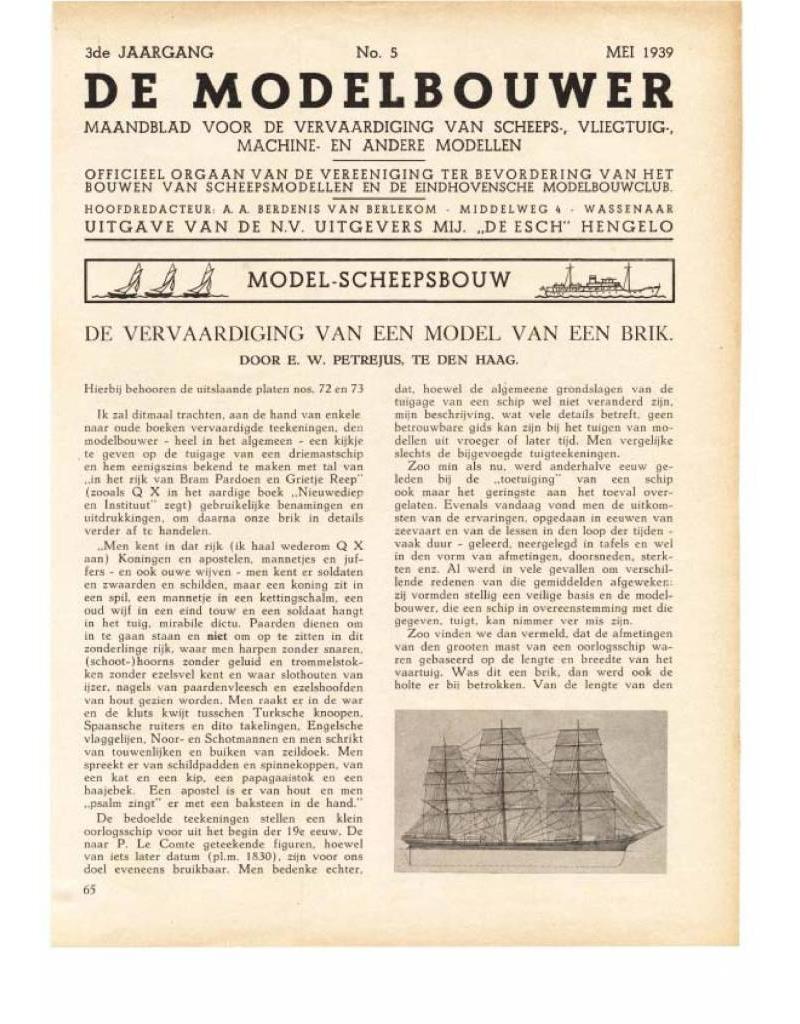 De Modelbouwer 95.39.005 Volume "The Model Builder" Edition : 39.005 (PDF)