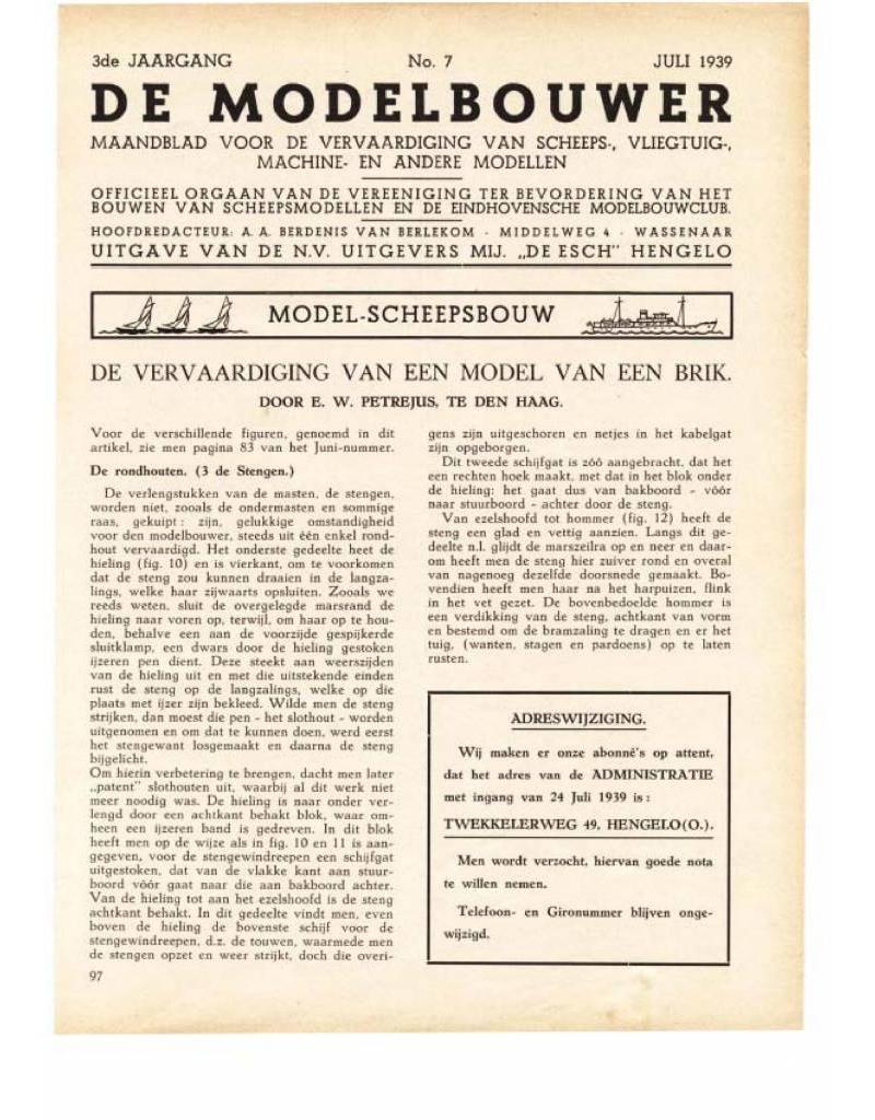 De Modelbouwer 95.39.007 Jaargang "De Modelbouwer" Editie : 39.007 (PDF)