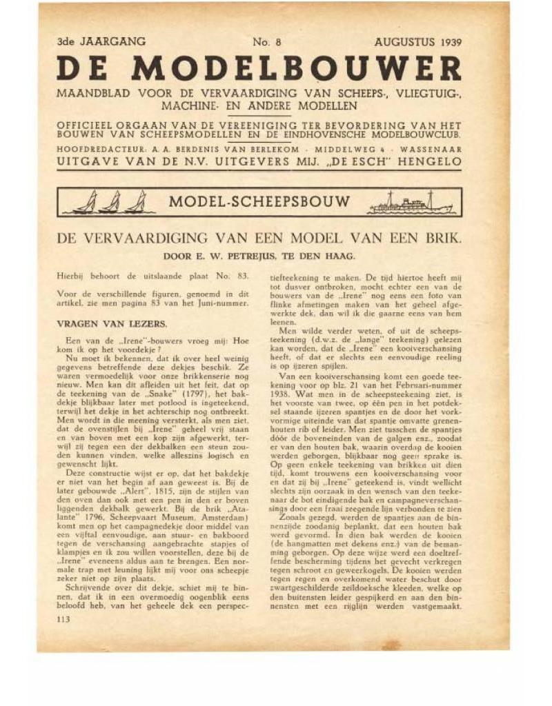 De Modelbouwer 95.39.008 Volume "De Modelbouwer" Edition : 39.008 (PDF)