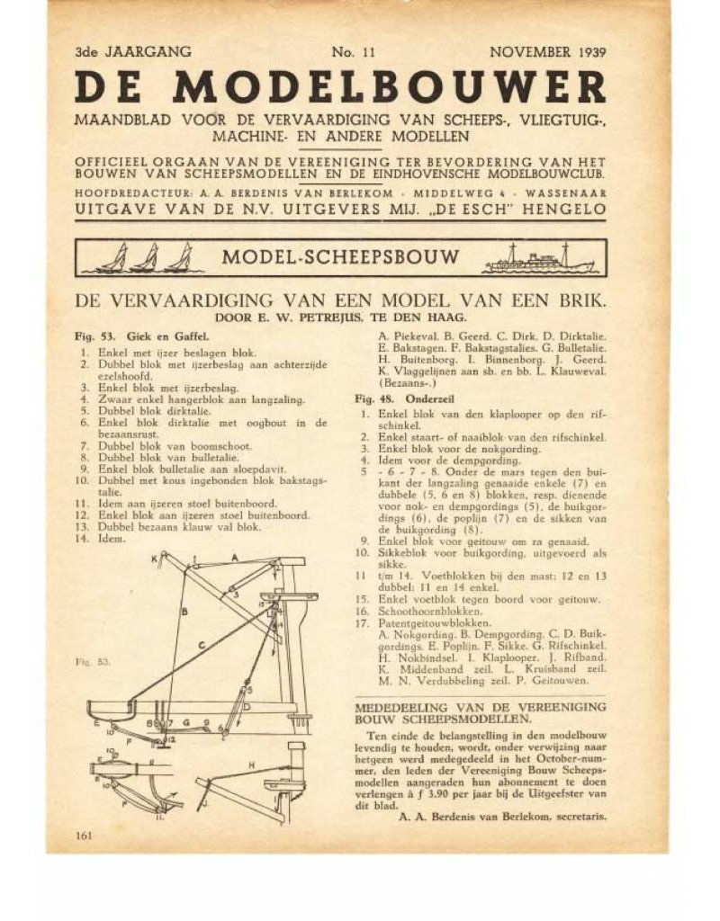 De Modelbouwer 95.39.011 Volume "The Model Builder" Edition : 39.011 (PDF)