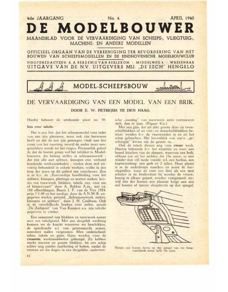 De Modelbouwer 95.40.004 Jaargang "De Modelbouwer" Editie : 40.004 (PDF)