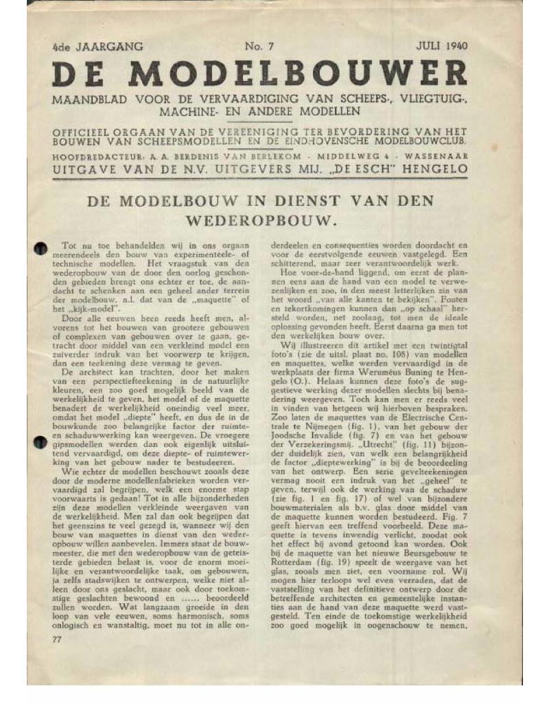 De Modelbouwer 95.40.007 Jaargang "De Modelbouwer" Editie : 40.007 (PDF)