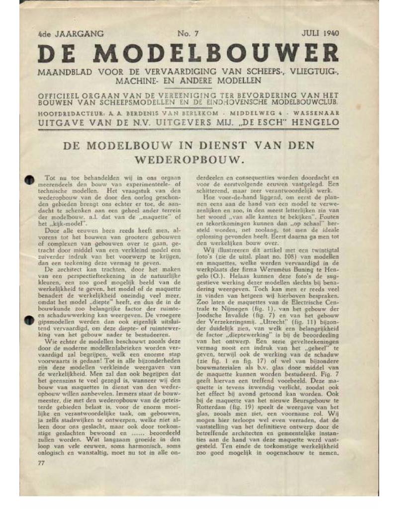 NVM 95.40.007 Jaargang "De Modelbouwer" Editie : 40.007 (PDF)