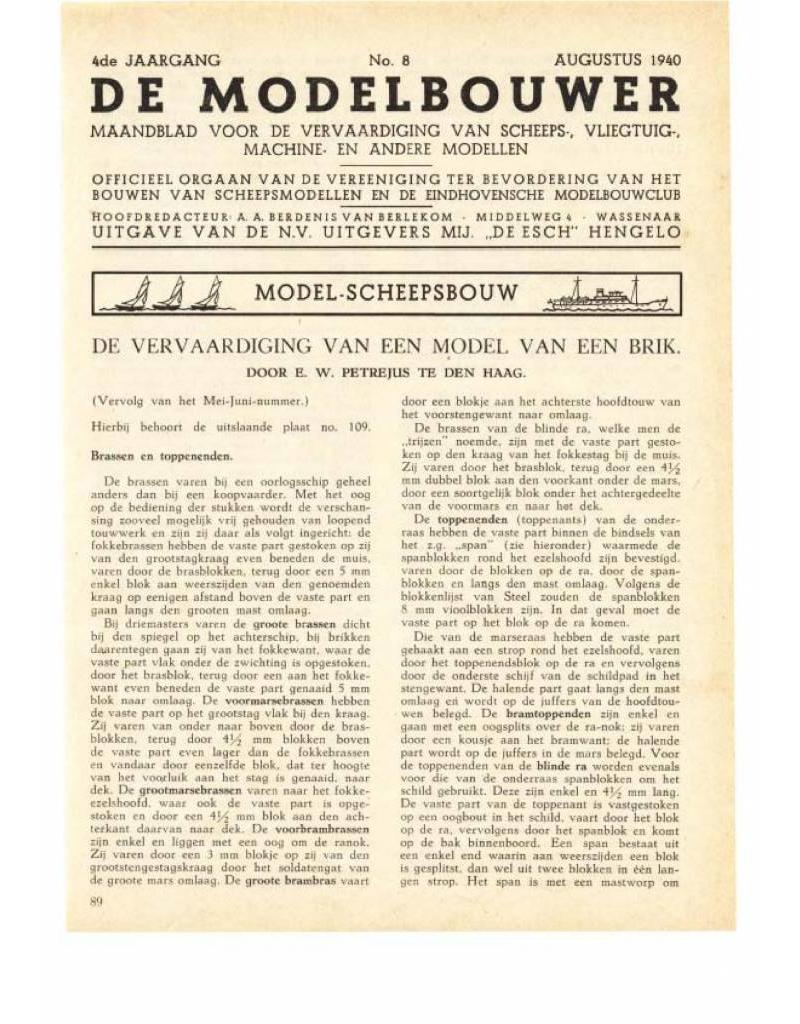 De Modelbouwer 95.40.008 Jaargang "De Modelbouwer" Editie : 40.008 (PDF)