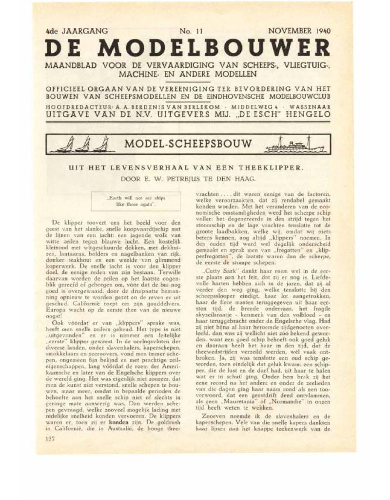 NVM 95.40.011 Jaargang "De Modelbouwer" Editie : 40.011 (PDF)