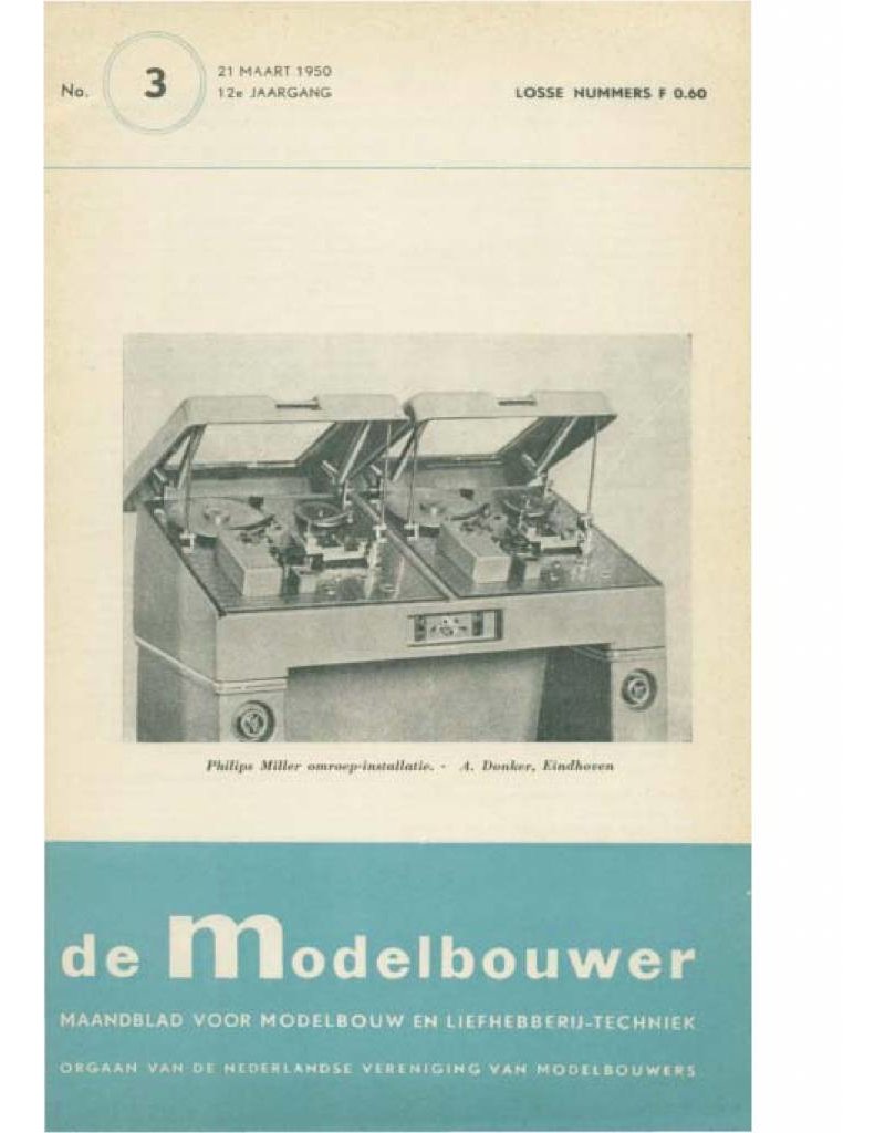 De Modelbouwer 95.50.003 Jaargang "De Modelbouwer" Editie : 50.003 (PDF)