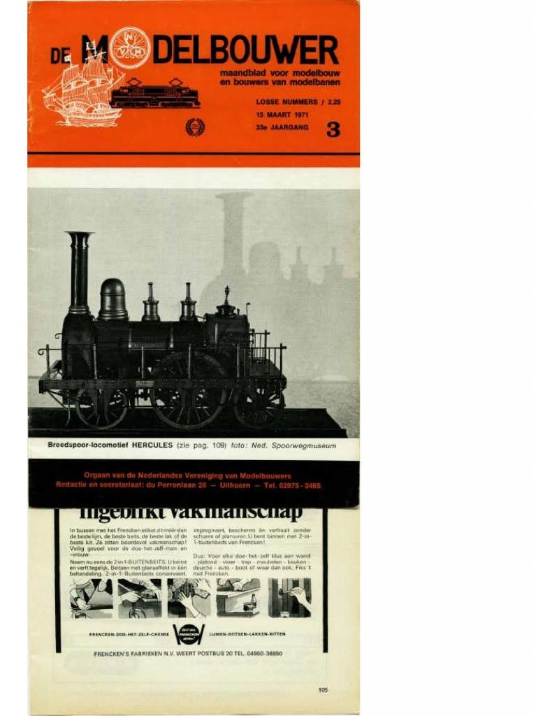 De Modelbouwer 95.71.003 Jaargang "De Modelbouwer" Editie : 71.003 (PDF)