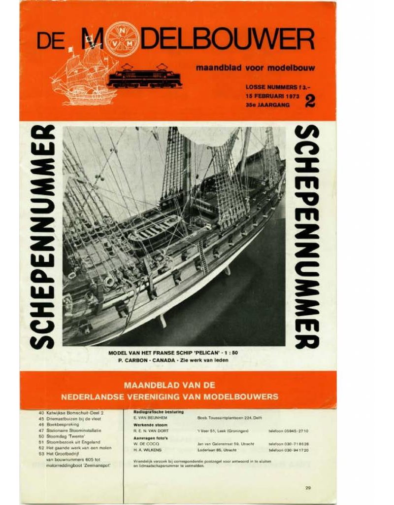 De Modelbouwer 95.73.002 Jaargang "De Modelbouwer" Editie : 73.002 (PDF)