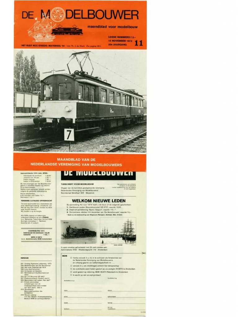 NVM 95.73.011 Year "Die Modelbouwer" Auflage: 73 011 (PDF)