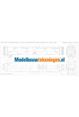 MBT Pullman Gepäckwagen Cie Inern des Wagon Lits 1263 - 1276 - Bauzeichnung Maßstab 1 : 40 (29.05.051)