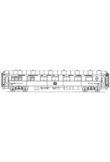 MBT Pullanrijtuig 1e kl Cie Int des Wagon Lits VP4058 - 4061, 4063 en 4064 - Bouwtekening Schaal 1 : 40 (29.05.052)