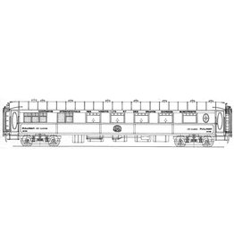 MBT Pullanrijtuig 1e kl Cie Int des Wagon Lits VP4058 - 4061, 4063 en 4064 - Bouwtekening Schaal 1 : 40 (29.05.052)