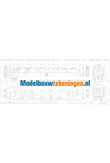 MBT Pullanrijtuig 1e kl Cie Int des Wagon Lits VP4058 - 4061, 4063 en 4064 - Bouwtekening Schaal 1 : 40 (29.05.052)