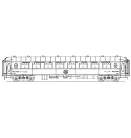 MBT Pullmanwagen 2. Kl. Cie Intern des Wagon Lits VP 4111 - 4130 - Bauzeichnung Maßstab 1 : 40 (29.05.053)
