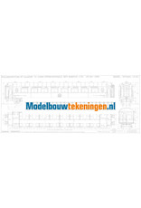 MBT Pullmanwagen 2. Kl. Cie Intern des Wagon Lits VP 4111 - 4130 - Bauzeichnung Maßstab 1 : 40 (29.05.053)
