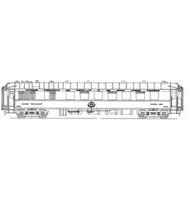 MBT Speisewagen Cie Intern des Wagon Lits VR 4201 - 4218 - Bauzeichnung Maßstab 1 : 40 (29.05.054)