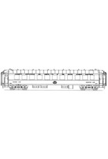 MBT Ligrijtuig Cie Intern des Wagon Lits VL 3810 - 3860 - Bouwtekening Schaal 1 : 40 (29.05.055)
