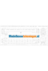 MBT Liegewagen Cie Intern des Wagon Lits VL 3810 - 3860 - Bauzeichnung Maßstab 1 : 40 (29.05.055)