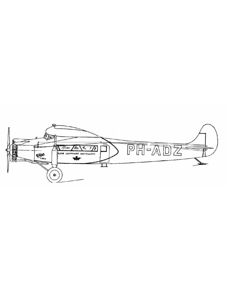 MBT Fokker FVIIa - Bauzeichnung Maßstab 1 : 50 (50.00.002)