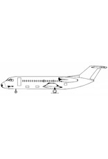 MBT Fokker F28 - Bouwtekening Schaal 1 : 100 (50.00.003)
