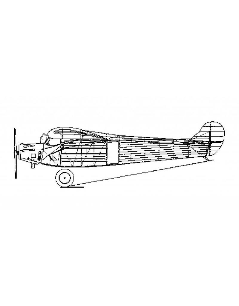 MBT Fokker FVII H-NACC (1924) - Bouwtekening Schaal 1 : 36 (50.00.022)