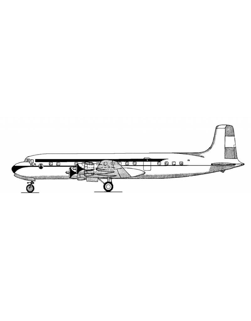 MBT Douglas DC 6b Liftmaster - Bouwtekening Schaal 1 : 72 (50.02.003)