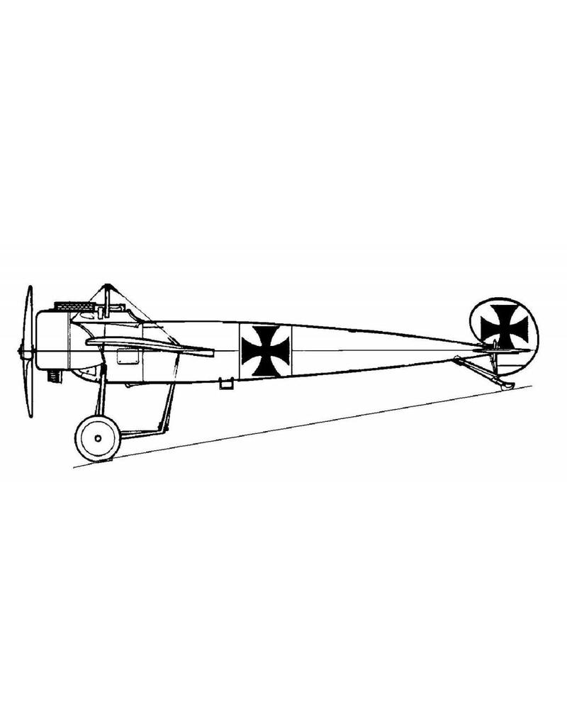 MBT Fokker EIII - Bauzeichnung Maßstab 1 : 25 (50.10.007)