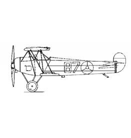 MBT Fokker S11 militair lesvliegtuig - Bouwtekening Schaal 1 : 25 (50.10.009)
