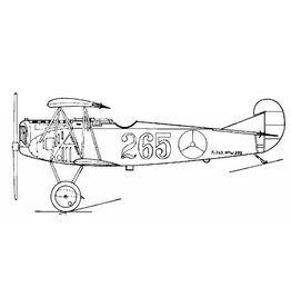 MBT Fokker DVII - Bauzeichnung Maßstab 1 : 25 (50.10.010)