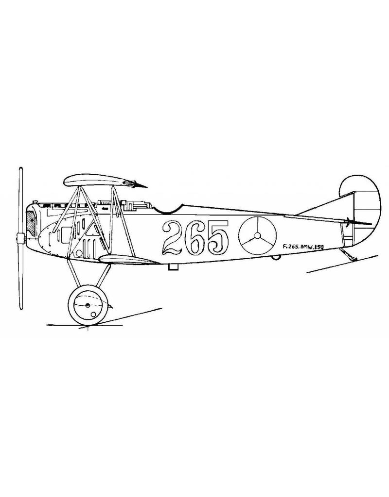 MBT Fokker DVII - Bouwtekening Schaal 1 : 25 (50.10.010)