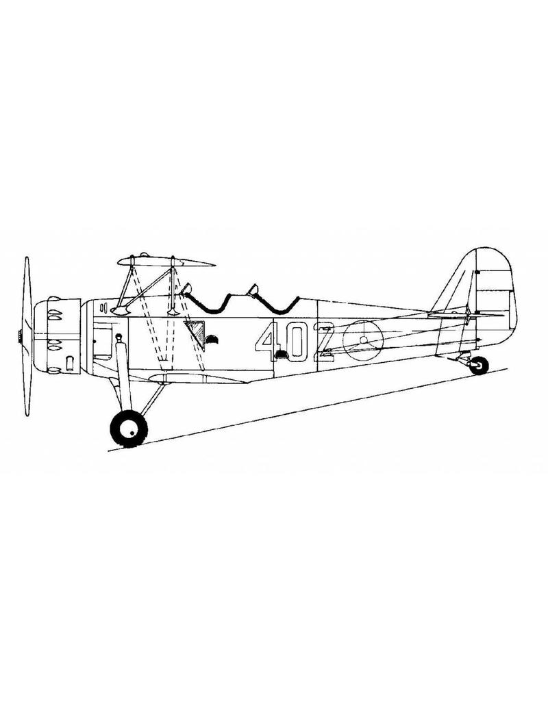 MBT Koolhoven FK-51, Schulflugzeug - Bauzeichnung Maßstab 1 : 20 (50.10.012)