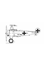 MBT Fokker DR1- driedekker (1917) - Bouwtekening Schaal 1 : 10 (50.10.025)