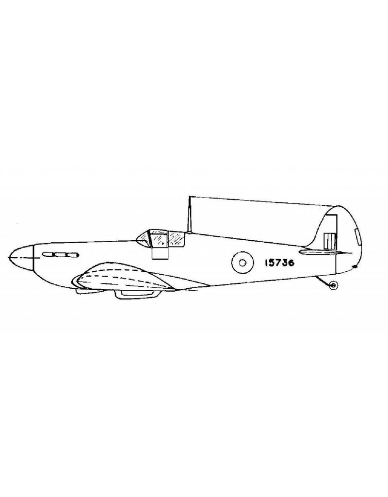 MBT Supermarine Spitfire - Bouwtekening Schaal 1 : 40 (50.11.001)