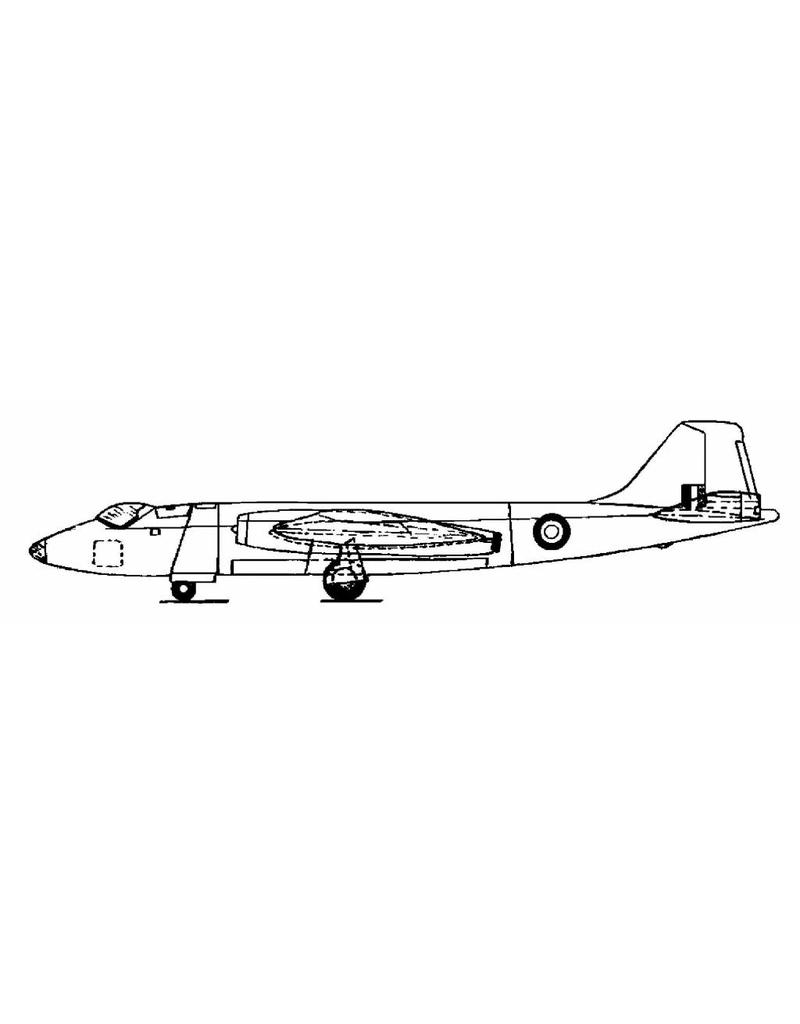 MBT English Electric Canberra - Bauplan Maßstab 1 : 72 (50.11.004)