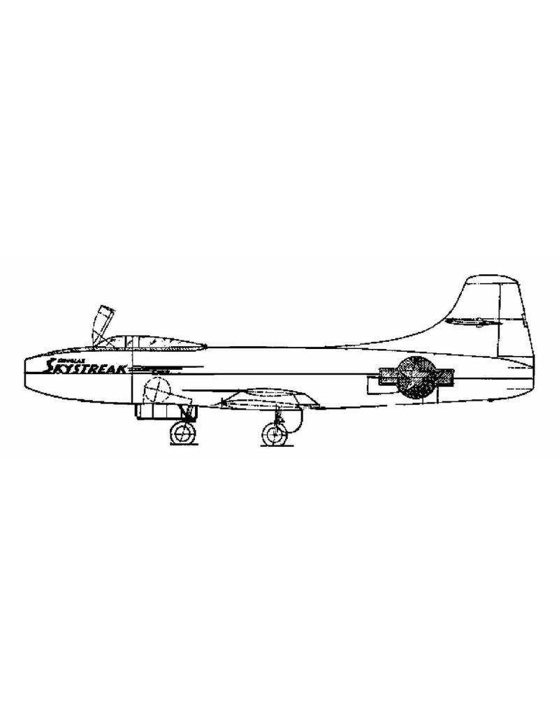MBT Douglas Skystreak - Bouwtekening Schaal 1 : 25 (50.12.001)