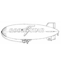 MBT Luftschiff ("Blimp") Good Year - Bauzeichnung Maßstab 1 : 72 (50.30.001)