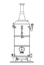 MBT Vertikale stoomketel 6 bar Vulcanus - Bouwtekening Schaal 1 : N/A (60.00.006)