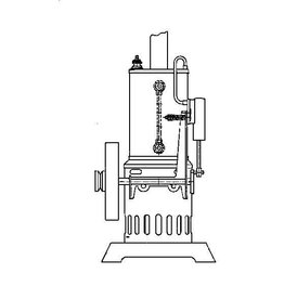 NVM 60.01.002 stehen oszillierenden Dampfmaschine mit vertikalen Kessel