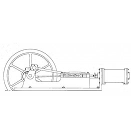 MBT Horizontale Dampfmaschine - Bauzeichnung Maßstab 1 : N/A (60.01.005)