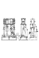 NVM 60.01.008 stoomplant, vert. 1- en 2-cilindermachine met ketel en hulpapparatuur