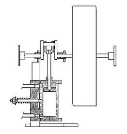 NVM 60.01.009 dubbelwerkende oscillerende stoommachine voor raderboot