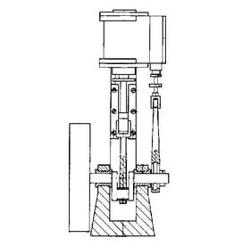 MBT Verticale stoommachine "Krekel" - Bouwtekening Schaal 1 : N/A (60.01.011)