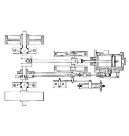 MBT Horizontale Dampfmaschine Vesta - Bauzeichnung Maßstab 1 : N/A (60.01.014)