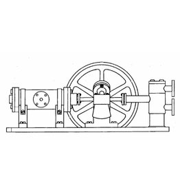 MBT Drehkolben-Dampfmaschine mit Speisepumpe - Bauzeichnung Maßstab 1 : N/A (60.01.015)