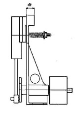 MBT Enkelwerkende osillerende verticale stoommachine - Bouwtekening Schaal 1 : N/A (60.01.016)