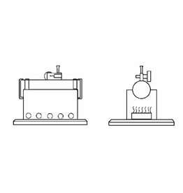 MBT Super miniatuur stoommachine met ketel - Bouwtekening Schaal 1 : N/A (60.01.026)