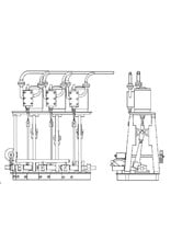 MBT 60.01.031 3-cylinder steam engine with Hackworth valve gear