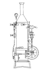 MBT Verticale stoommachine "Bernie" met vert. ketel - Bouwtekening Schaal 1 : N/A (60.01.032)